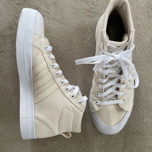 Adidas canvas high tops